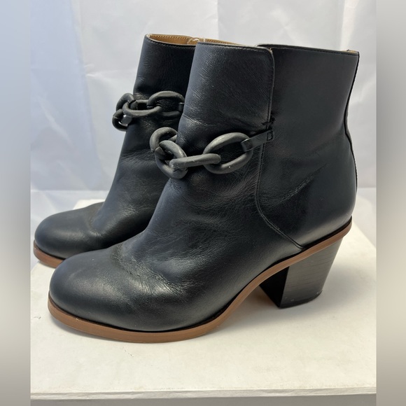 Madison Martin Margiela Black Leather Booties size 38 MM6 - Picture 1 of 9